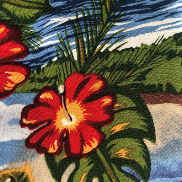 Big Dogs medium Hawaiian shirt.  Dogs on vacation - Picture 7 of 14